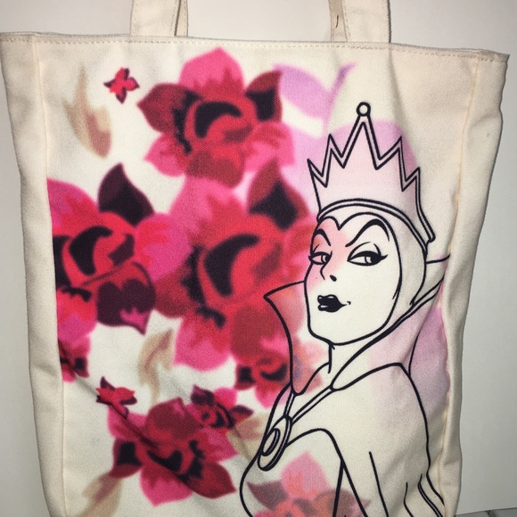 ‼️CLOSING SALE EVERYTHING MUST GO‼️ NWOT Snowhite and Maleficent canvas tote - Picture 6 of 7
